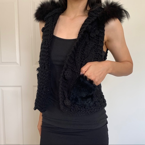 Alberto Makali Rabbit Knitted Vest 